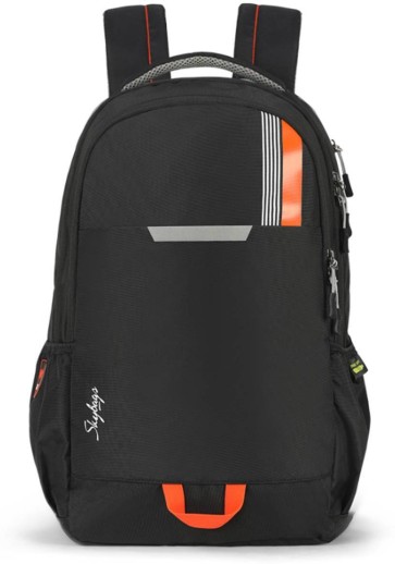 skybags fox laptop backpack black