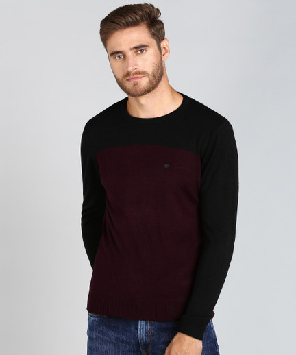 NUMERO UNO Solid Round Neck Casual Men 