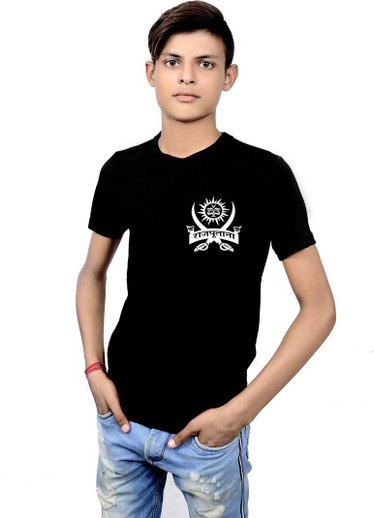 SINGH BROTHERS Solid Men Round Neck 