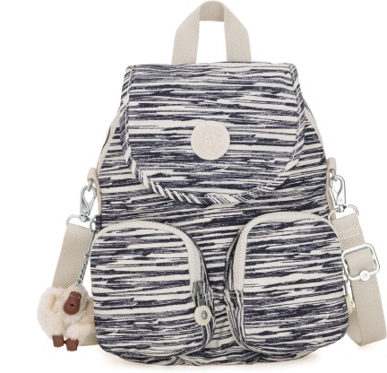 kipling striped backpack