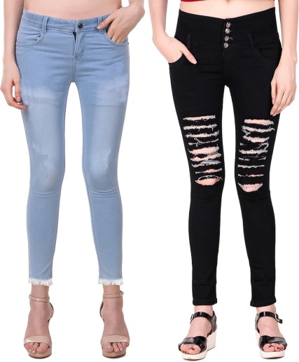 black jeans damage flipkart