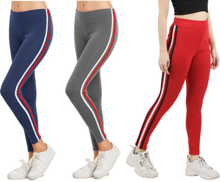 Fashion Striped Women Red Tights 