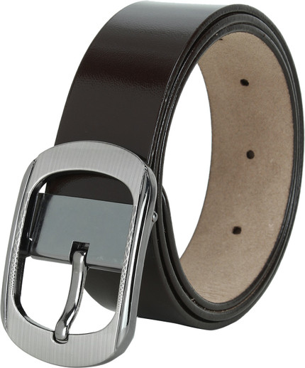Men Formal Black Genuine Leather Belt 