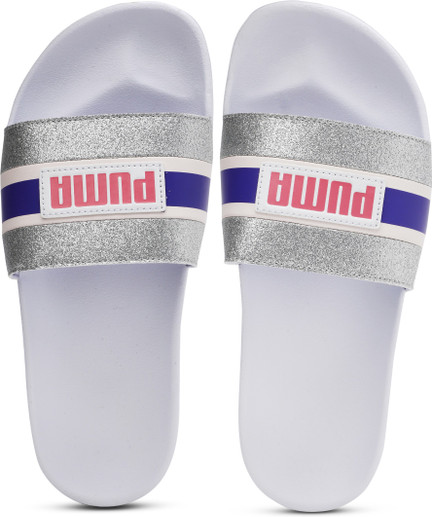 puma one8 slides white