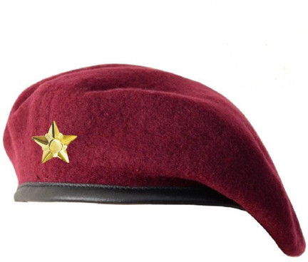 GIABELLA Solid Unisex Woolen Beret Cap 