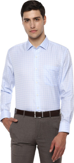 LOUIS PHILIPPE Men Self Design Formal 