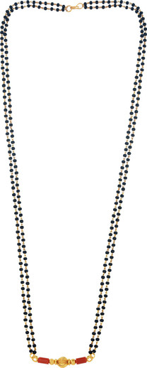 Dzinetrendz Goldplated carved bead red 
