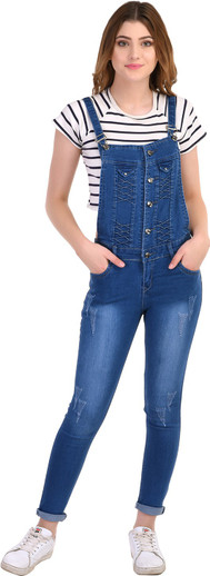 Rock Hudson Women Blue Dungaree - Buy 