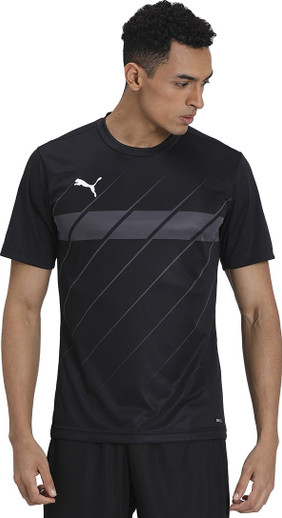 PUMA Graphic Print Men Round Neck Black 