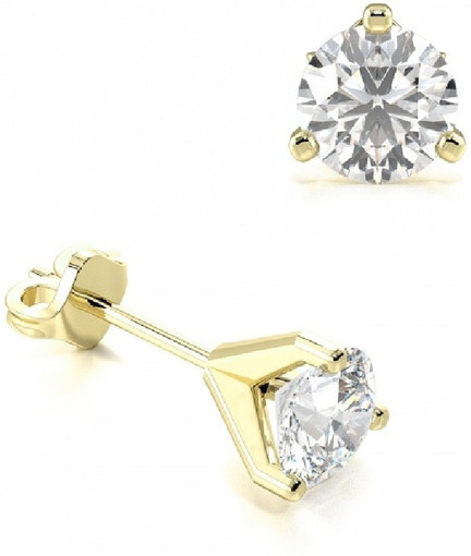 Adwitiya 24k gold plated white CZ and crystal designed Earring
