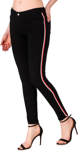 black jeans side patti