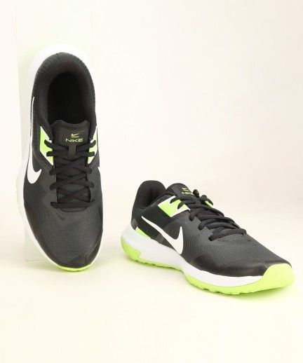 nike training legend trainer in black and neon green