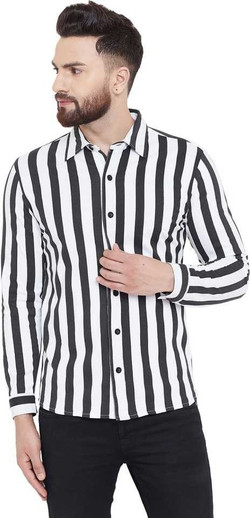 lining shirt black and white