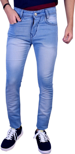 Kundan Slim Men Light Blue Jeans - Buy 