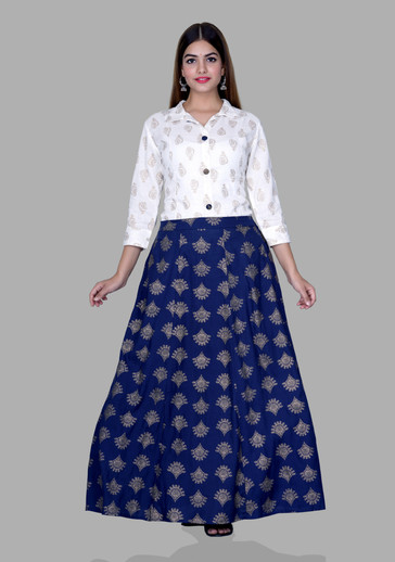 Bhawanaprint Women Top and Skirt Set 
