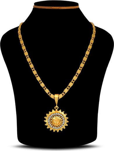Fashion Frill Golden Sun Shaped Pendent 