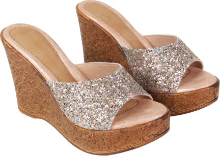 catwalk rose gold wedges