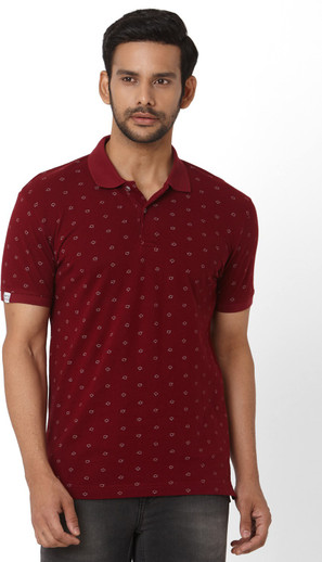 MUFTI Men Checkered Casual Maroon Shirt 