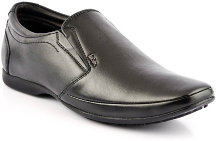 lee cooper black slip on shoes