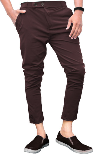 Knit Vey Slim Fit Men Green Trousers 