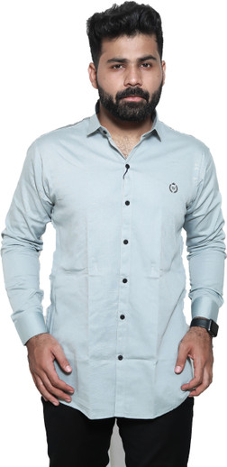 vijay garments Men Solid Casual Blue 