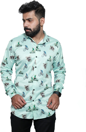 vijay garments Men Solid Casual Blue 