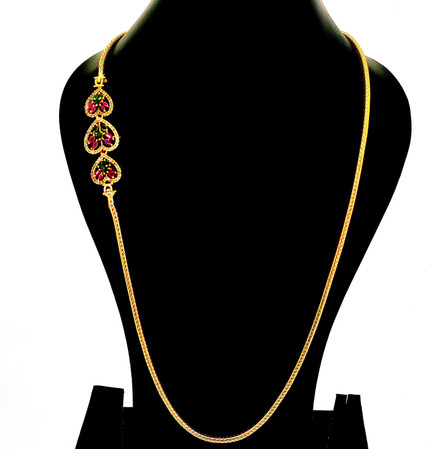larouge SIDE PENDANT CHAIN Gold-plated 