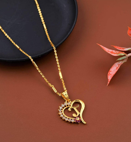Jewel WORLD J letter locket pendants 