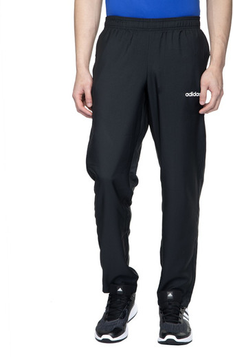 ADIDAS Solid Men Black Track Pants 