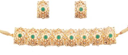 Touchstone Royal Meena Collection Indian Bollywood Fantastically Created Traditional Meenakari Enamel Faux Pearls Designer Jewelry Choker Set for Women in Gold Tone. Touchstone Royal Meena Collection Indian Bollywood Fantastically Created Traditional Meenakari Enamel Faux Pearls Designer Jewelry Choker Set for Women in Gold Tone.