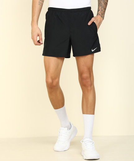 NIKE Self Design Men Black Sports 
