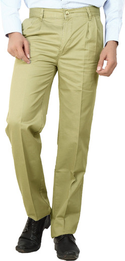 Netplay Regular Fit Men Beige Trousers 