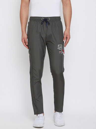 TEAMSPIRIT Solid Men Grey Track Pants 