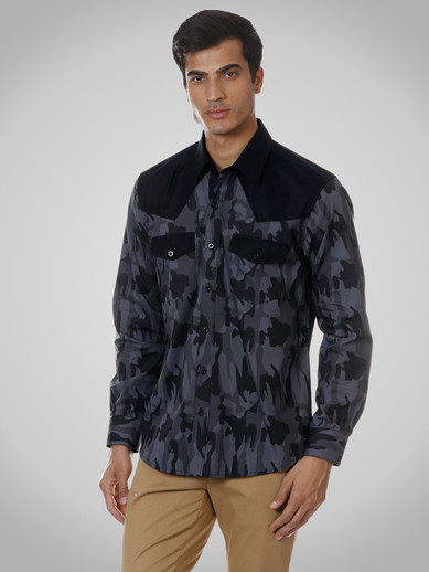 Shirt Theory Men Floral Print Casual 
