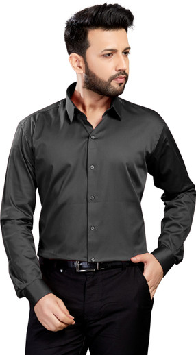Black shine shirt clearance