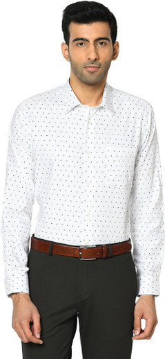 Blackberrys Men Checkered Formal White 