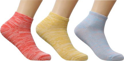 KEKEOCIA Womens Colorful Basic Sock Unique Knit Cotton Crew Socks 3 Pack 