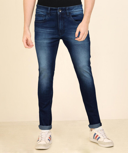 SINGLE Slim Men Blue Jeans - Buy SINGLE 