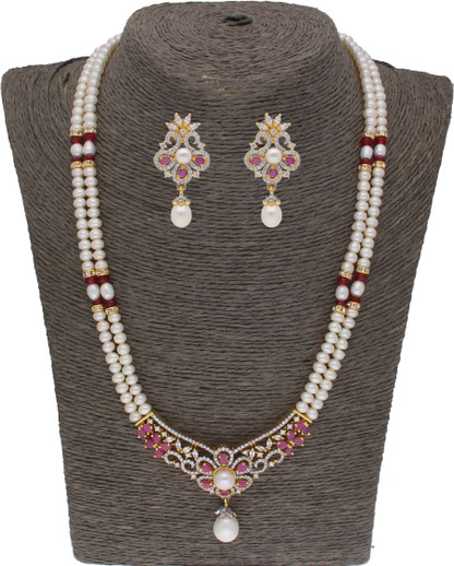 Sri Jagdamba Pearls Alloy Drop Earring 