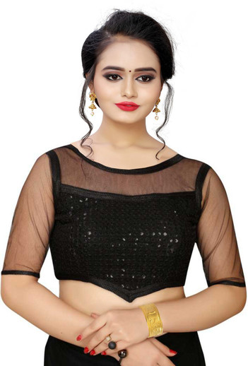 Shiv Enterprise Boat Neck Women Blouse 
