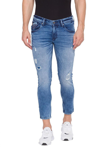 Spykar Skinny Men Blue Jeans - Buy 