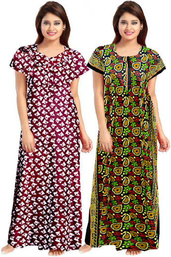 SUNJES Women Nighty Set - Buy SUNJES 