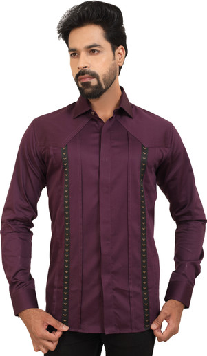 Apple Cut Fashion Men Self Design 