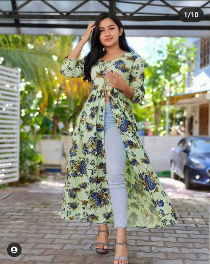 Naive Women Solid Frontslit Kurta - Buy 