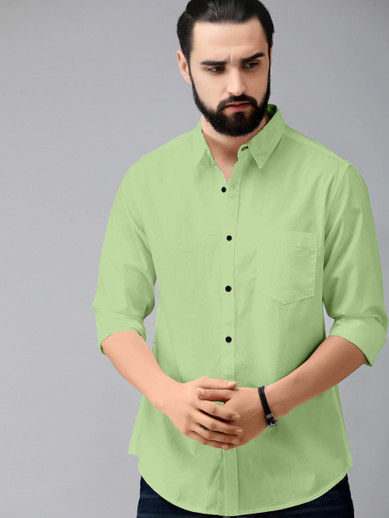light green shirt matching pants 