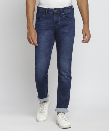 INTEGRITI Slim Men Dark Blue Jeans 