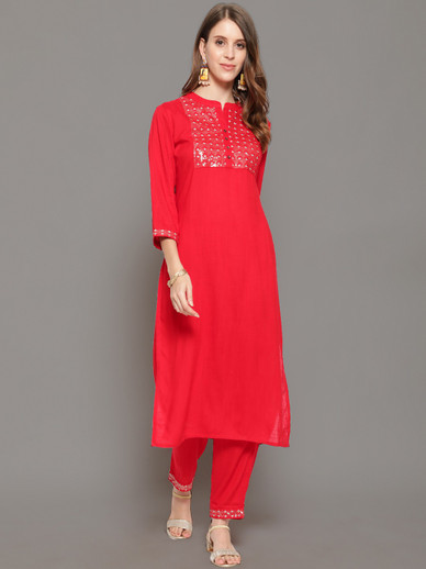 Buy Antaran Women Kurta and Trousers 