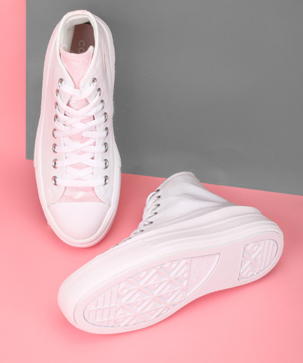Converse Chuck Taylor All Star Move Hi white / pink foam / white (571577C)  – Queens 💚