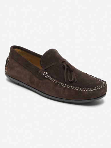 Mens Shoes Slip-on shoes Loafers GANT Suede Loafer in Dark Brown Brown for Men 