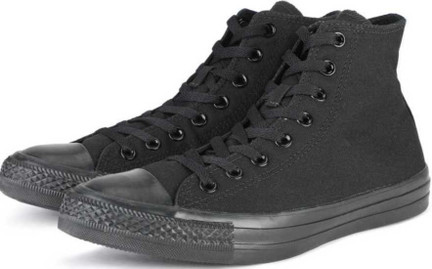 black converse ankle
